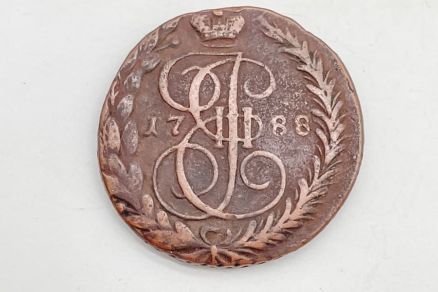 Kupfermünze 5 Kopeken 1788 EM